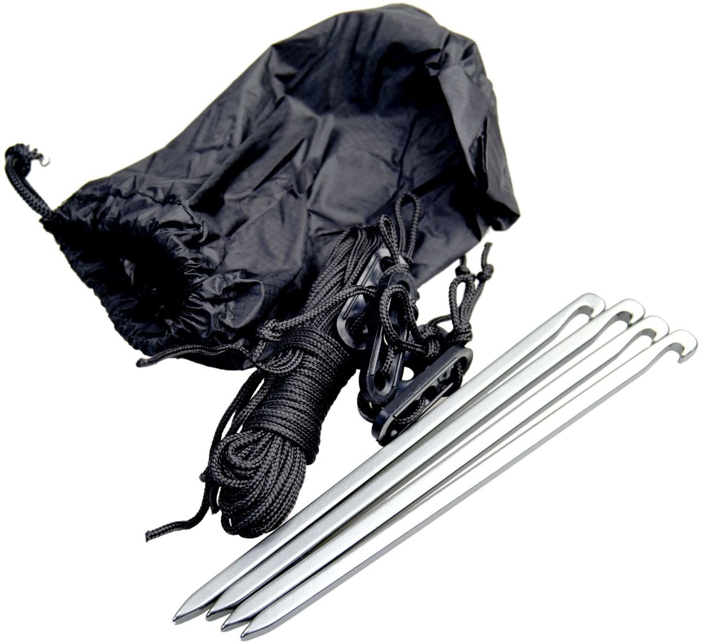 refugio que acampa de nylon del negro 20D Sun de la capa de la PU de