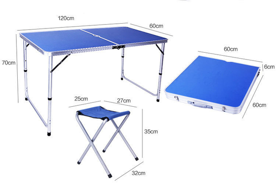 La silla de tabla de la aleación de aluminio que acampaba fijó la tabla y sillas del jardín del plegamiento de la BARBACOA del jardín