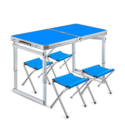 La silla de tabla de la aleación de aluminio que acampaba fijó la tabla y sillas del jardín del plegamiento de la BARBACOA del jardín