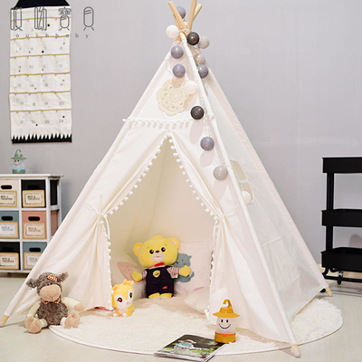 La tienda de los indios norteamericanos interior de campaña del estilo de la escuela vieja del poliéster de la tienda de los niños al aire libre de la lona para los niños